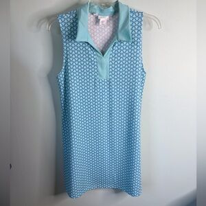 Sigrid Olsen Golf & Tennis Sleeveless Dress – Aqua & Blue, Size XL